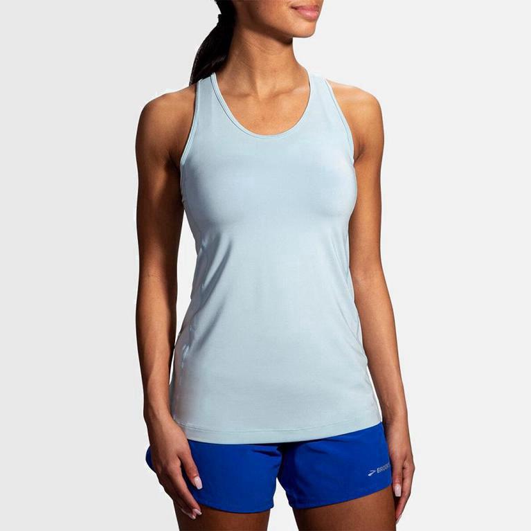 Brooks Pick-Up Mujer Camiseta Sin Mangas - Azules (8760WNYJK)